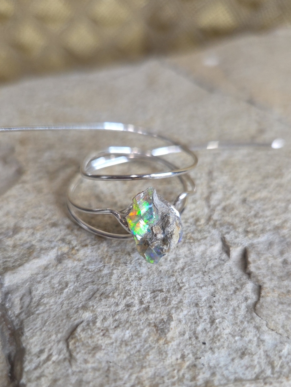 Wirewrapped fire Opal made to order size